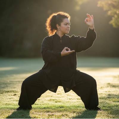 Imagen Tai chi en familia